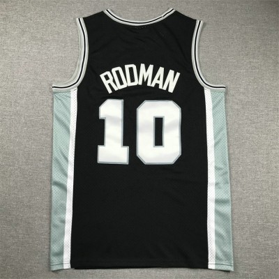 Maglia NBA 10 Rodman Spurs Mitchell & Ness 1993-94 HWC Nero