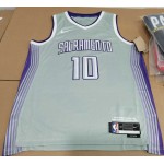 Maglia NBA 10 Sabonis Sacramento Kings 22-23 city Grigio con Toppe Stampato