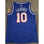 Maglia NBA 10 Sabonis Sacramento Kings Blu