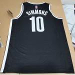 Maglia #10 Simmons Brooklyn Nets Nero 75th anniversary