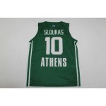 10 Sloukas Panathinaikos 2023-24 Verde Home Basketball Maglia Uomo