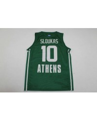 10 Sloukas Panathinaikos 2023-24 Verde Home Basketball Maglia Uomo