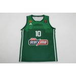 10 Sloukas Panathinaikos 2023-24 Verde Home Basketball Maglia Uomo