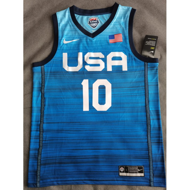 Maglia 10 Tatum 2020 Olympic USA Team Blu