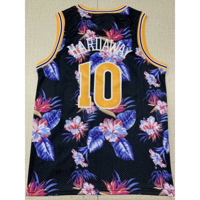 Maglia 10 Tim Hardaway Golden State Warriors Floral Fashion 1990-91