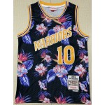 Maglia 10 Tim Hardaway Golden State Warriors Floral Fashion 1990-91