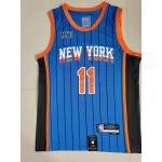 Maglia #11 Brunson Knicks 23-24 New York city Blu Ricamato