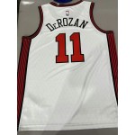 Maglia NBA 11 Derozan Bulls 22-23 city Bianco Stampato