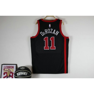 Maglia NBA 11 Derozan Chicago Bulls 2024 city Nero