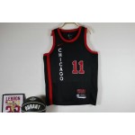 Maglia NBA 11 Derozan Chicago Bulls 2024 city Nero