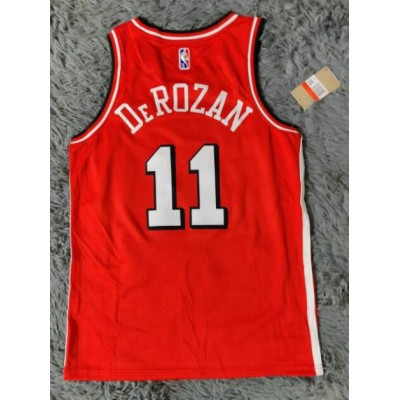 Maglia NBA 11 Derozan Chicago Bulls 21-22 city Rosso