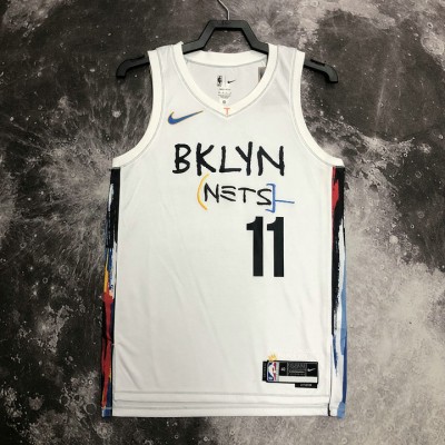 Maglia #11 Irving Brooklyn Nets 2022-23 city Bianco Stampato