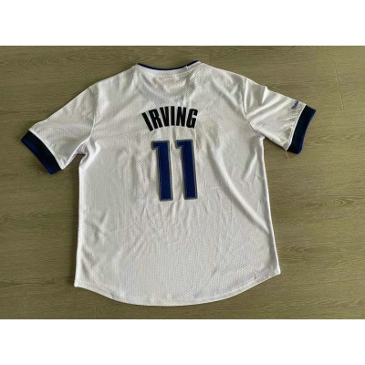 Maglia NBA 11 Irving Mavericks Mitchell & Ness Autentico Manica Corta Bianco