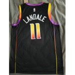 Maglia NBA 11 Landale Phoenix Suns Nero 2022-23 Statement Edition Stampato