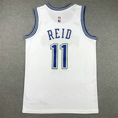 Maglia NBA 11 REID Timberwolves 2023-24 Classic Bianco Ricamato