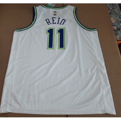 Maglia NBA 11 REID Timberwolves 2023-24 Classic Bianco Stampato