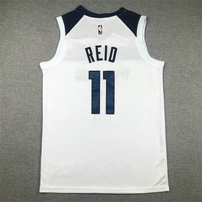 Maglia NBA 11 Reid Timberwolves Bianco Ricamato