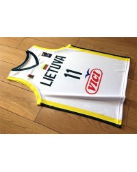 11 Sabonis 2019 FIBA Basketball World Cup Lithuania Team Maglia Uomo