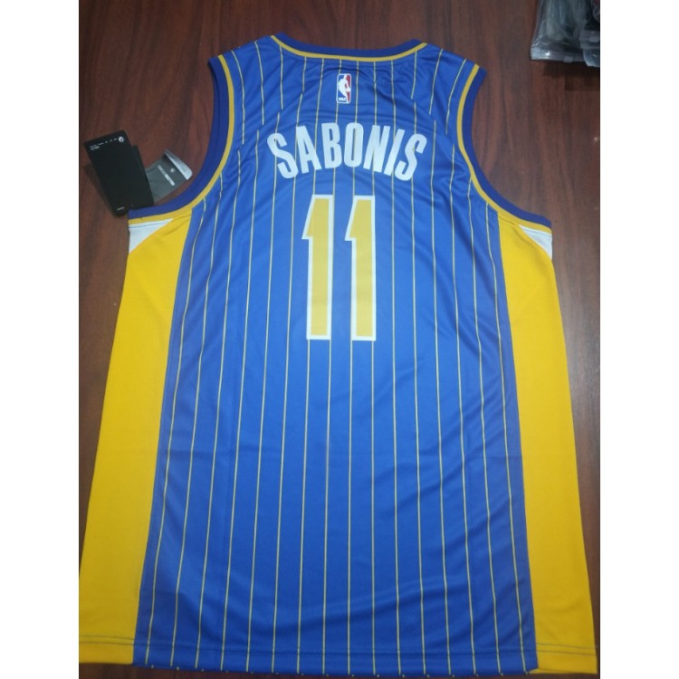 Maglia #11 Sabonis Indiana Pacers 2020-21 city Blu Stampato