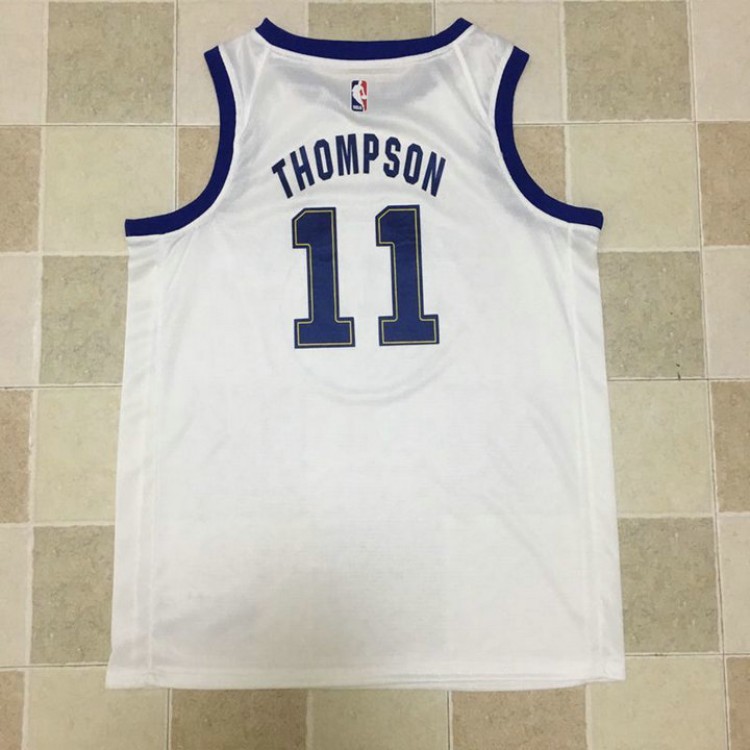 Maglia 11 Thompson 2017-18 Season Warriors Bianco