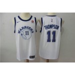 Maglia 11 Thompson 2017-18 Season Warriors Bianco