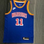 Maglia NBA 11 Thompson Warriors 75th Anniversary Blu Stampato