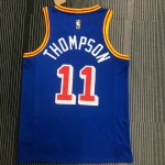 Maglia NBA 11 Thompson Warriors 75th Anniversary Blu Stampato