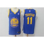 Maglia 11 Thompson Warriors Autentico Nike Blu