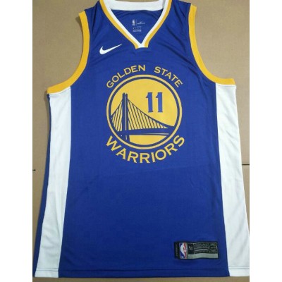 Maglia NBA 11 Thompson warriors 2019 final Blu