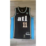 Maglia NBA 11 Young Atlanta Hawks 23-24 city Nero Ricamato