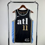 Maglia NBA 11 Young Atlanta Hawks 23-24 city Nero Stampato