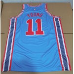 Maglia NBA 11 Young Hawks 2018-19 classic Blu Stampato