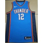 Maglia NBA 12 Adams OkC Thunder 19-20 Season Blu Stampato