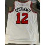 Maglia NBA 12 Dosunmu Chicago Bulls Bianco