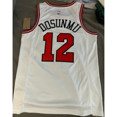 Maglia NBA 12 Dosunmu Chicago Bulls Bianco