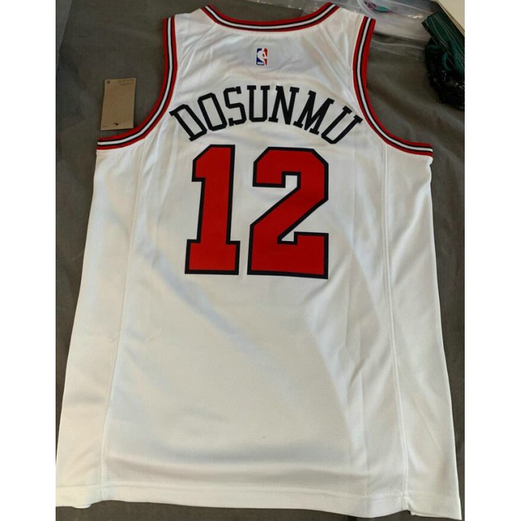 Maglia NBA 12 Dosunmu Chicago Bulls Bianco