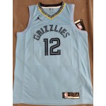 Maglia NBA 12 Morant Grizzlies 19-20 light Blu