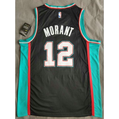 Maglia NBA 12 Morant Grizzlies 20-21 Nero