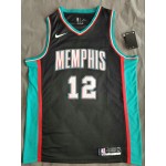 Maglia NBA 12 Morant Grizzlies 20-21 Nero