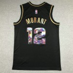 Maglia NBA 12 Morant Grizzlies Diamond Edition Nero or