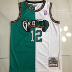 Maglia NBA 12 Morant Grizzlies split Autentico Verde Bianco XS-XXL