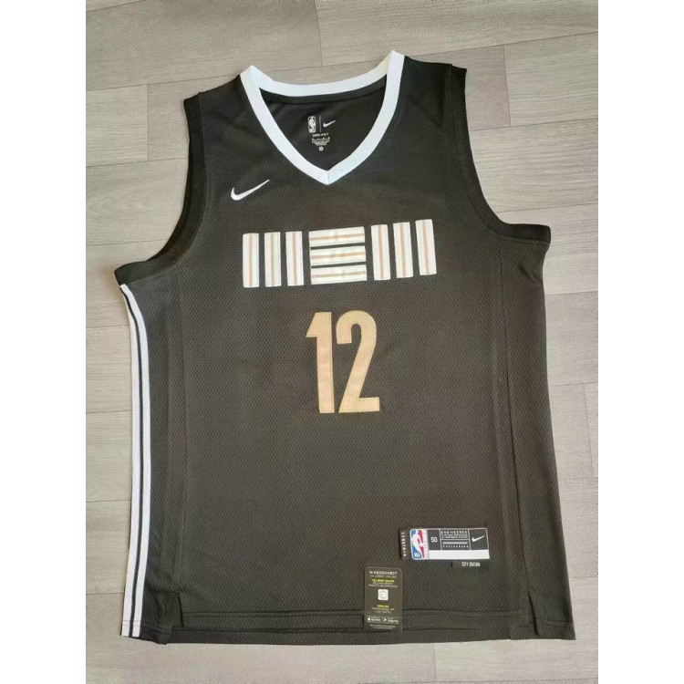 Maglia NBA 12 Morant Memphis Grizzlies 23-24 city Ricamato