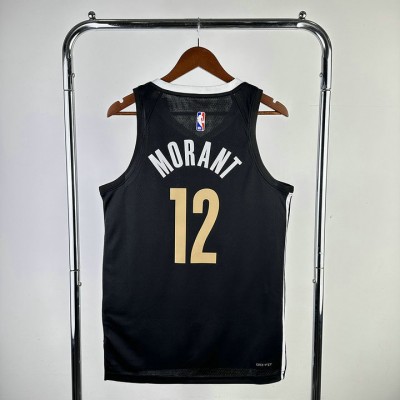 Maglia NBA 12 Morant Memphis Grizzlies 23-24 city Stampato