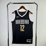 Maglia NBA 12 Morant Memphis Grizzlies 23-24 city Stampato