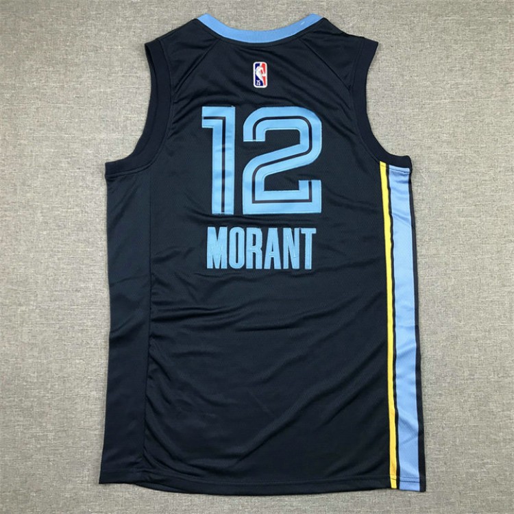 Maglia NBA 12 Morant Memphis Grizzlies Blu