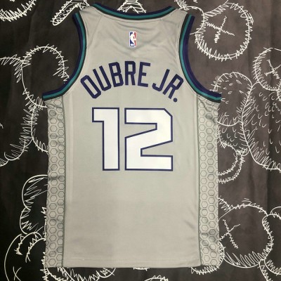 Maglia #12 Oubre Jr. Hornets 22-23 Grigio