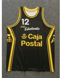 12 Pinone Estudiantes Caja Postal Basketball Maglia Nero Uomo