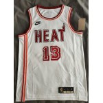 Maglia #13 Adebayo Miami heat 22-23 Vintage Bianco Stampato