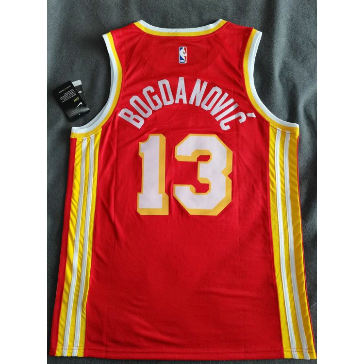 Maglia NBA 13 Bogdanovic Atlanta Hawks 20-21 Rosso