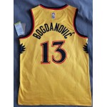 Maglia NBA 13 Bogdanovic Hawks 21-22 City Giallo Stampato